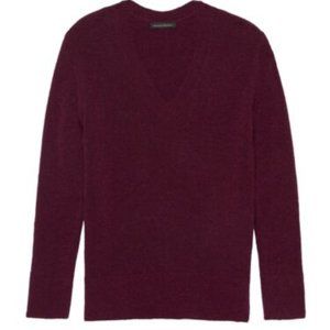 Burgundy Aire V-Neck Sweater By Banana Republic. Small - NWTS!